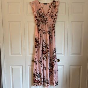 Maxi floral print spring summer dress! Size xL. Machine washable!